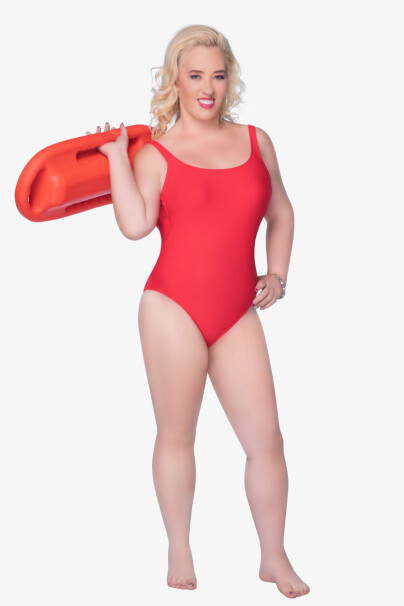 VISER SEG FREM: Mama June har stilt opp på tydelig retusjerte bilder i en «Baywatch»-inspirert fotosesjon. Foto: Splash News, NTB Scanpix VISER SEG FREM: Mama June har stilt opp på tydelig retusjerte bilder i en «Baywatch»-inspirert fotosesjon. Foto: Splash News, NTB Scanpix